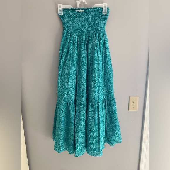 Womens Zara Geometric Long Sleeve Collared Tied Blouse & Smock Tiered Skirt SetL - Picture 7 of 15